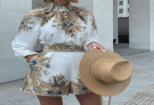 women039s two piece pants autumn printed long sleeve stand collar shorts suit women summer clothes 2021 fashion5898401, White
women039s two piece pants autumn printed long sleeve stand collar shorts suit women summer clothes 2021 fashion5898401, White