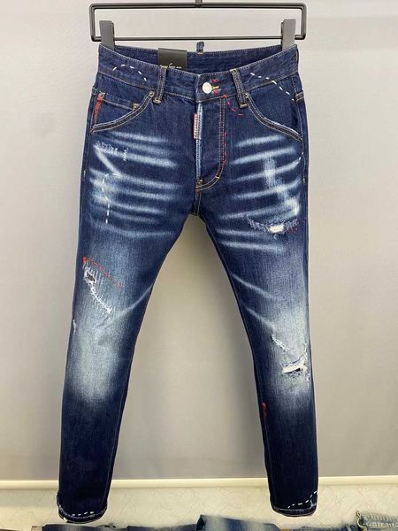 men's jeans d2 leggings square fit denim ripped fashion designer elastic pants icon splice trousers jeans 2022 distressed slim 9dmh, Blue
men's jeans d2 leggings square fit denim ripped fashion designer elastic pants icon splice trousers jeans 2022 distressed slim 9dmh, Blue