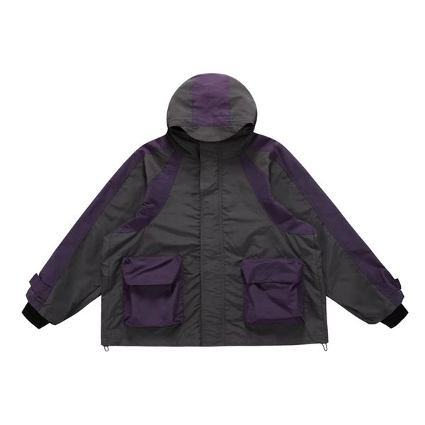 patchwork coats men women 1 quality waterproof windproof hooded zip-up jacket, Black;brown
patchwork coats men women 1 quality waterproof windproof hooded zip-up jacket, Black;brown