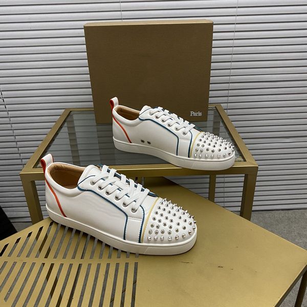 mens stylish studded shoes handcrafted real leather designer rock style red soles shoes luxury fashion womens diamond encrusted casual shoe, Red;white
mens stylish studded shoes handcrafted real leather designer rock style red soles shoes luxury fashion womens diamond encrusted casual shoe, Red;white