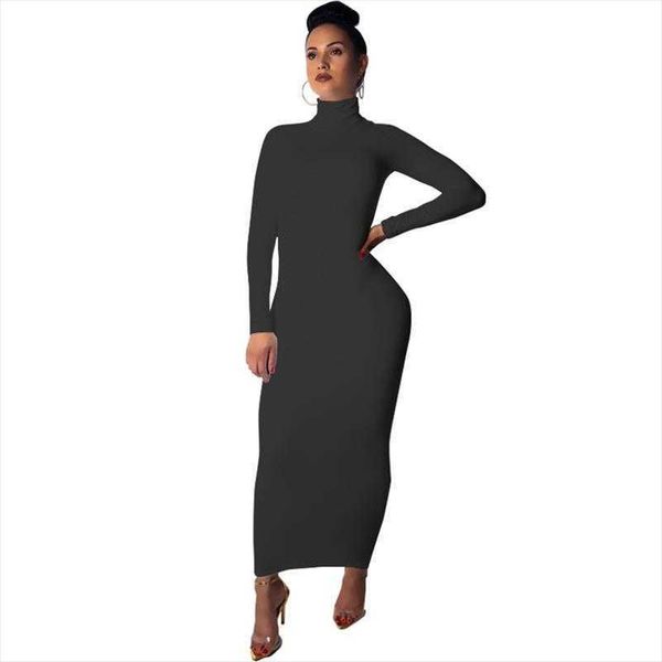 autumn and winter large size casual dresses womens clothing slim fit long dress, Black;gray
autumn and winter large size casual dresses womens clothing slim fit long dress, Black;gray