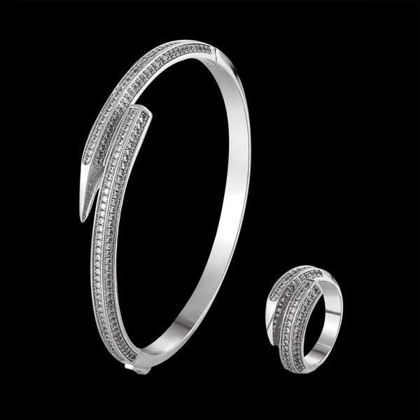 selling item versatile classic card pencil nail bracelet fadeless ring set micro-set zirconium jewelryenf9, Black
selling item versatile classic card pencil nail bracelet fadeless ring set micro-set zirconium jewelryenf9, Black