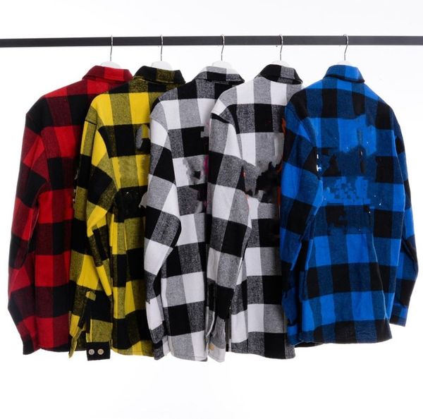 fashion european and american men039s casual shirts flannel plaid long sleeve shirt men couple luminous printi7142735, White;black
fashion european and american men039s casual shirts flannel plaid long sleeve shirt men couple luminous printi7142735, White;black