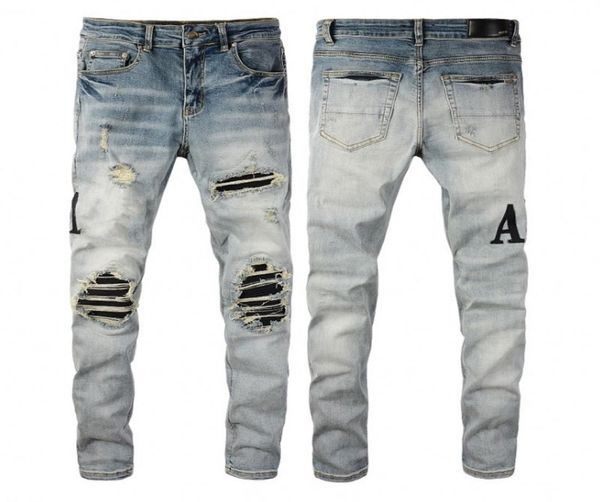 mens jeans designer letters embroidery distressed ripped biker hole skinny slim fit motorcycle bikers denim for men f7778222, Blue
mens jeans designer letters embroidery distressed ripped biker hole skinny slim fit motorcycle bikers denim for men f7778222, Blue