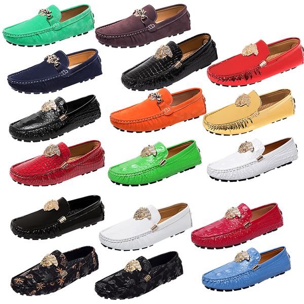 luxury genuine leather crocodile pattern business shoes comfortable designer color men loafers moccasins driving shoe casual flat mens dress, Black
luxury genuine leather crocodile pattern business shoes comfortable designer color men loafers moccasins driving shoe casual flat mens dress, Black
