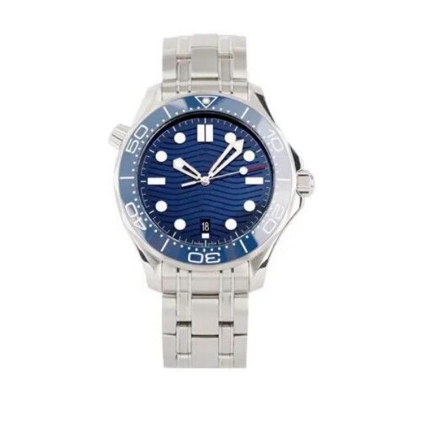 watch 42mm automatic mechanical outdoor mens watches blue dial with stainless steel bracelet rotatable bezel transparent case back om13, Slivery;brown
watch 42mm automatic mechanical outdoor mens watches blue dial with stainless steel bracelet rotatable bezel transparent case back om13, Slivery;brown