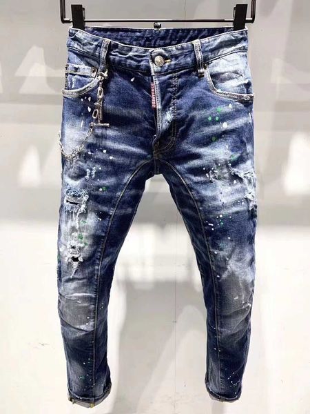 men's jeans d2 leggings square fit denim ripped fashion designer elastic pants icon splice trousers fashionable 2022 trousers wash slim, Blue
men's jeans d2 leggings square fit denim ripped fashion designer elastic pants icon splice trousers fashionable 2022 trousers wash slim, Blue