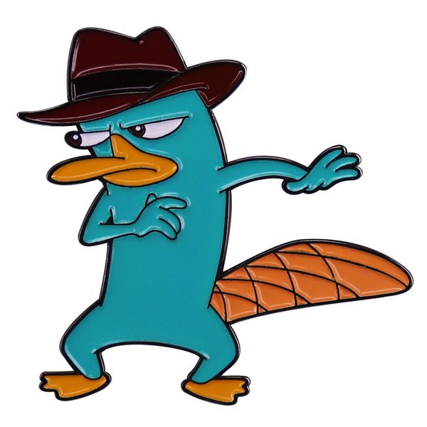 cartoon phineo and perry the platypus brooch clothes hat pins metal accessories gifts grrrrr pins lapel badge, Blue
cartoon phineo and perry the platypus brooch clothes hat pins metal accessories gifts grrrrr pins lapel badge, Blue