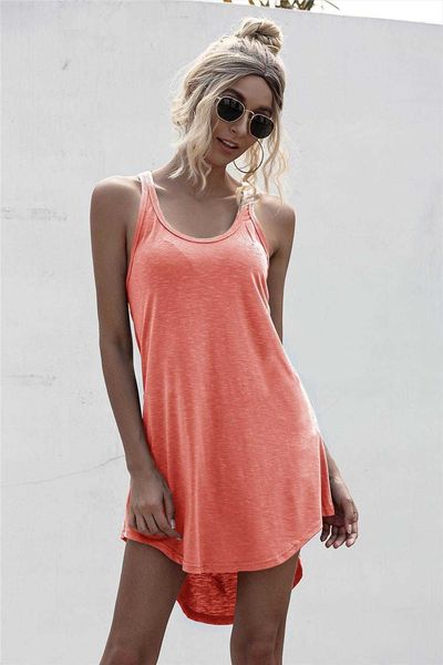 spring and dresses summer solid color u collar sleeveless i-shaped dress short, Black;gray
spring and dresses summer solid color u collar sleeveless i-shaped dress short, Black;gray