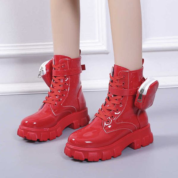 boots new autumn winter shoe short pocket buckle strap ankle red pu leather mid-calf platform booties cross-tied 221213, Black
boots new autumn winter shoe short pocket buckle strap ankle red pu leather mid-calf platform booties cross-tied 221213, Black