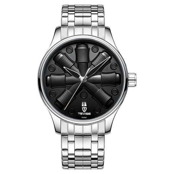new tevise men watches stainless steel automatic mechanical watch fashion men complete calendar luminous business mristwatch237f, Slivery;brown
new tevise men watches stainless steel automatic mechanical watch fashion men complete calendar luminous business mristwatch237f, Slivery;brown