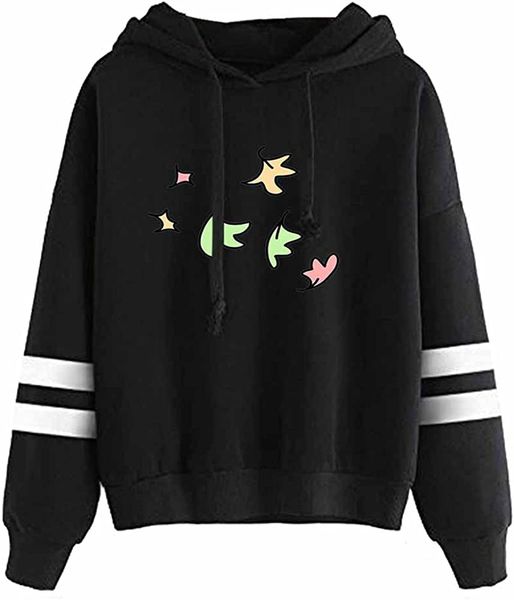 heartser leaves merch hoodie sweatshirts pullover fashion print clothes, Black 
heartser leaves merch hoodie sweatshirts pullover fashion print clothes, Black