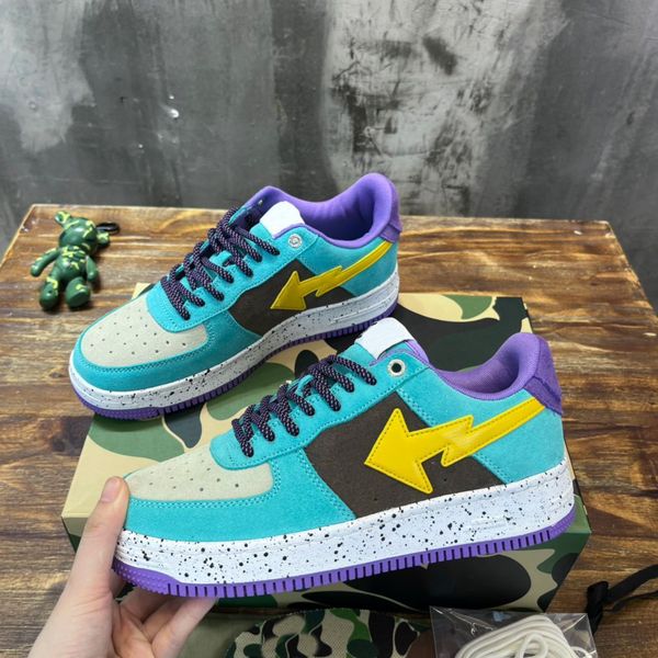 designer casual shoes fashion men women shoe oreo sneaker luxury trainers breathable mesh trainer patent leather sneakers bapestas low lace-, Black
designer casual shoes fashion men women shoe oreo sneaker luxury trainers breathable mesh trainer patent leather sneakers bapestas low lace-, Black