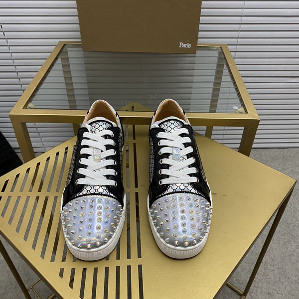mens stylish studded shoes handcrafted real leather designer rock style red soles shoes luxury fashion womens diamond encrusted casual shoe, Red;white
mens stylish studded shoes handcrafted real leather designer rock style red soles shoes luxury fashion womens diamond encrusted casual shoe, Red;white