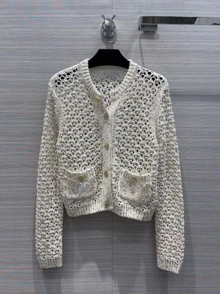 women's knits tees 2023 new spring o neck long sleeve sequins panelled high end jacquard women's designer sweater 1222-19, White
women's knits tees 2023 new spring o neck long sleeve sequins panelled high end jacquard women's designer sweater 1222-19, White
