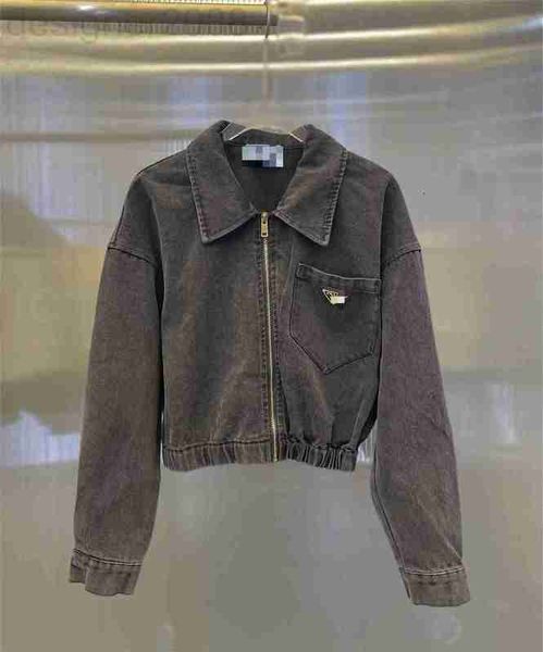 jackets designer early autumn p new zipper denim coat small lapel off shoulder short xqn1, Black;brown
jackets designer early autumn p new zipper denim coat small lapel off shoulder short xqn1, Black;brown
