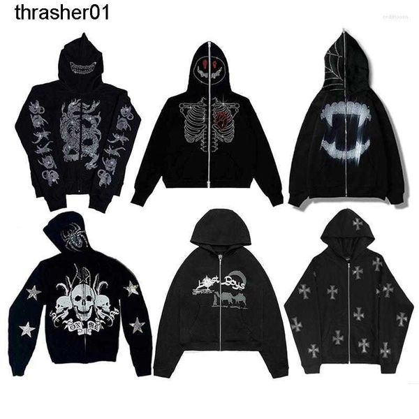 men's hoodies sweatshirts designer y2k zip up sweatshirts autumn female fashion streetwear hooded jacket, Black
men's hoodies sweatshirts designer y2k zip up sweatshirts autumn female fashion streetwear hooded jacket, Black