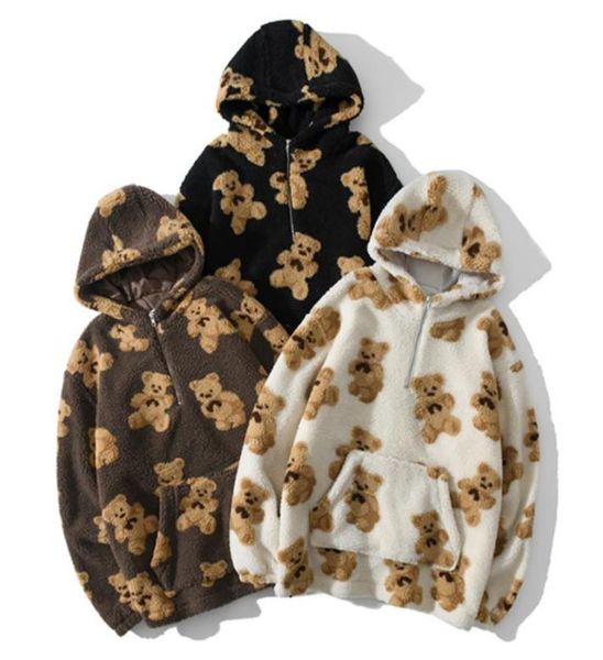 hip hop autumn winter lambswool jacket men streetwear bear print zipper cardigan coats harajuku loose hooded couple coat outwear4353872, Black;brown
hip hop autumn winter lambswool jacket men streetwear bear print zipper cardigan coats harajuku loose hooded couple coat outwear4353872, Black;brown