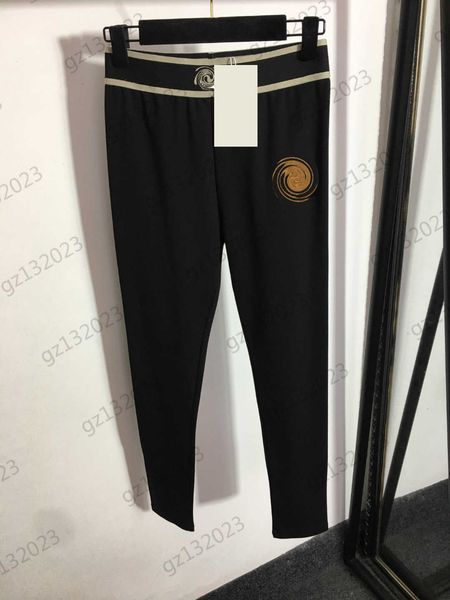 women pants brand classic logo embroidery webbing high waist slimming leggings elastic breathable fabric tight pants luxury designer casual, Black;white
women pants brand classic logo embroidery webbing high waist slimming leggings elastic breathable fabric tight pants luxury designer casual, Black;white