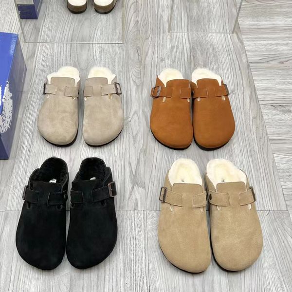 2022 designer womens men cover toes slippers luxury genuine leather copper hardware buckle fur fluffy furry sandals non-slip bottom wool sli, Black
2022 designer womens men cover toes slippers luxury genuine leather copper hardware buckle fur fluffy furry sandals non-slip bottom wool sli, Black