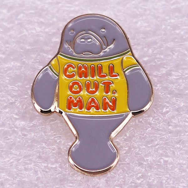 funny reminder pin be like a manatee and chill out in style cute anime movies games hard enamel pins collect metal cartoon brooch, Blue
funny reminder pin be like a manatee and chill out in style cute anime movies games hard enamel pins collect metal cartoon brooch, Blue