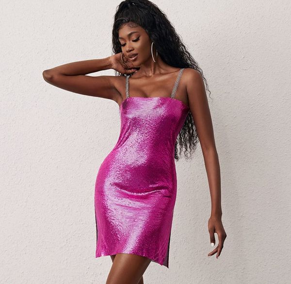 casual dresses women's sequined sling backless split nightclub dress, Black;gray
casual dresses women's sequined sling backless split nightclub dress, Black;gray