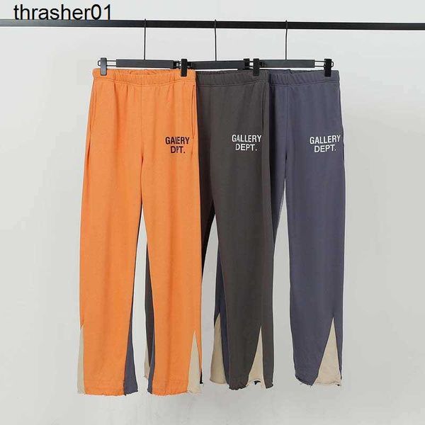 men's pants designer galery dept small lettered print contrast casual loose men women winter sport pants, Black
men's pants designer galery dept small lettered print contrast casual loose men women winter sport pants, Black