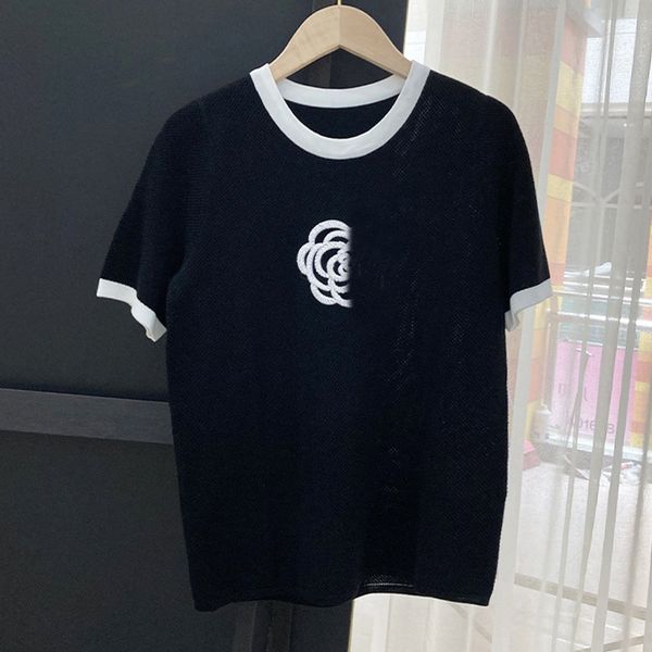 1225 xl 2023 autumn sweaters women's pullover crew neck short sleeve black white brand same style women's xue, White;black
1225 xl 2023 autumn sweaters women's pullover crew neck short sleeve black white brand same style women's xue, White;black