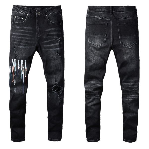 men's jeans high street ripped slim pants washed black casual denim for male size 28-40, Blue
men's jeans high street ripped slim pants washed black casual denim for male size 28-40, Blue
