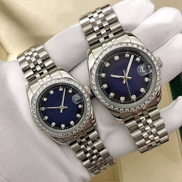 with diamond mens automatic mechanical movement watches 41 36mm 904l steel luminous 31mm women watch couples classic auto date designer orol, Slivery;brown
with diamond mens automatic mechanical movement watches 41 36mm 904l steel luminous 31mm women watch couples classic auto date designer orol, Slivery;brown