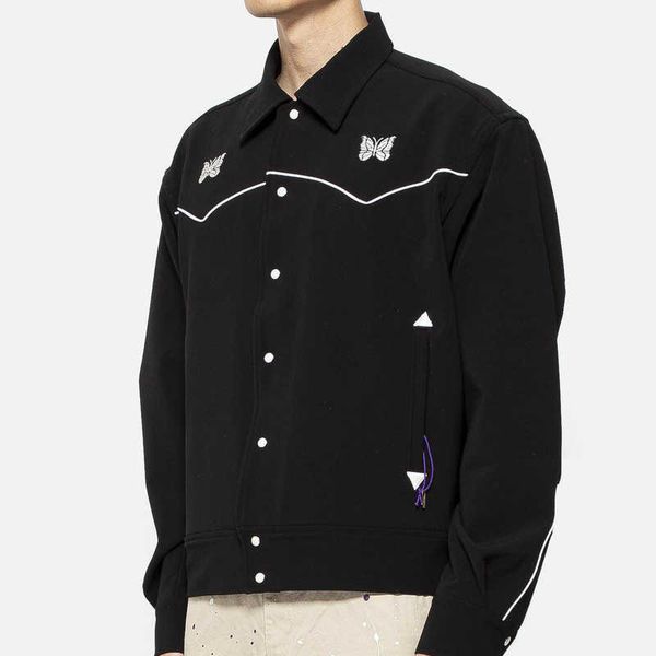 awg jackets men women casual streetwear fashion butterfly embroidery all-match quality needle jacket, Black;brown
awg jackets men women casual streetwear fashion butterfly embroidery all-match quality needle jacket, Black;brown
