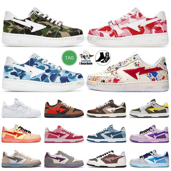 full printed bapestas casual shoes mens women designer sneakers sta sk8 abc camo grey light blue pink vintage beige indigo white red wheat b, Black
full printed bapestas casual shoes mens women designer sneakers sta sk8 abc camo grey light blue pink vintage beige indigo white red wheat b, Black