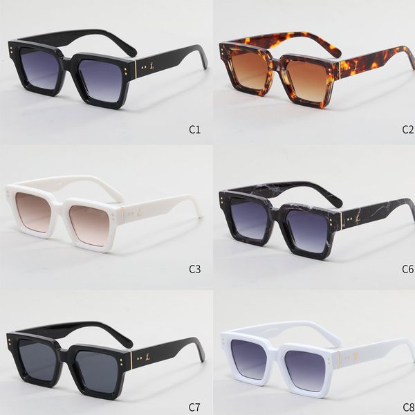 various designer sunglasses for women mens sunglass millionaire classic eyeglasses goggle outdoor beach driving sun glasses famous letters 6, White;black
various designer sunglasses for women mens sunglass millionaire classic eyeglasses goggle outdoor beach driving sun glasses famous letters 6, White;black