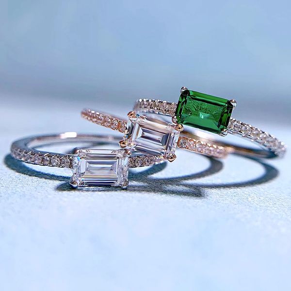 wedding accessories pure silver engagement rings fadeless rectangular diamonds birdal ring proposal ring no fading ladies jewelry r145, White
wedding accessories pure silver engagement rings fadeless rectangular diamonds birdal ring proposal ring no fading ladies jewelry r145, White