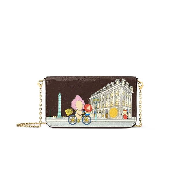 m81545 felicie pochette shoulder bag designer handbag tote envelope chain wallet
m81545 felicie pochette shoulder bag designer handbag tote envelope chain wallet