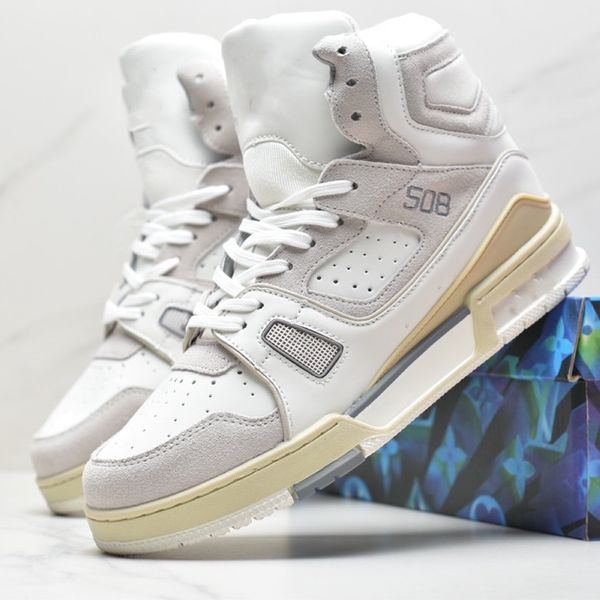 monograms 508 boots mens womens designers running shoes old flower purple white grey calf leather sports sneakers 408 rubber outsole runner
monograms 508 boots mens womens designers running shoes old flower purple white grey calf leather sports sneakers 408 rubber outsole runner