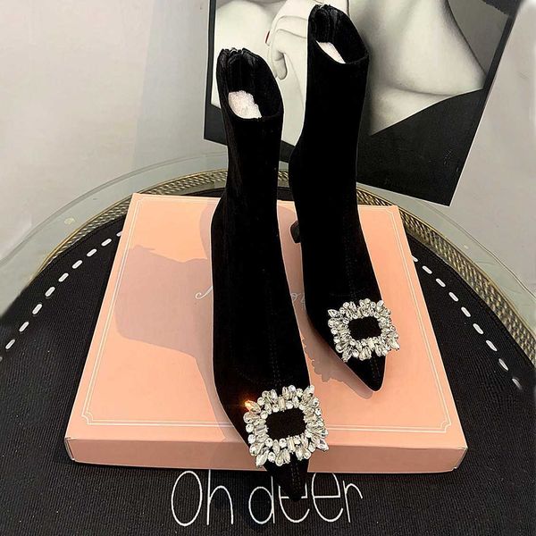 boots ankle women shoes woman fashion high-heeled pointed flock spring autumn rhinestone short 221213, Black
boots ankle women shoes woman fashion high-heeled pointed flock spring autumn rhinestone short 221213, Black