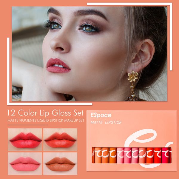 12pcs matte liquid lipstick set non-stick cup lip gloss makeup set long lasting easy to spread cosmetic comfy
12pcs matte liquid lipstick set non-stick cup lip gloss makeup set long lasting easy to spread cosmetic comfy
