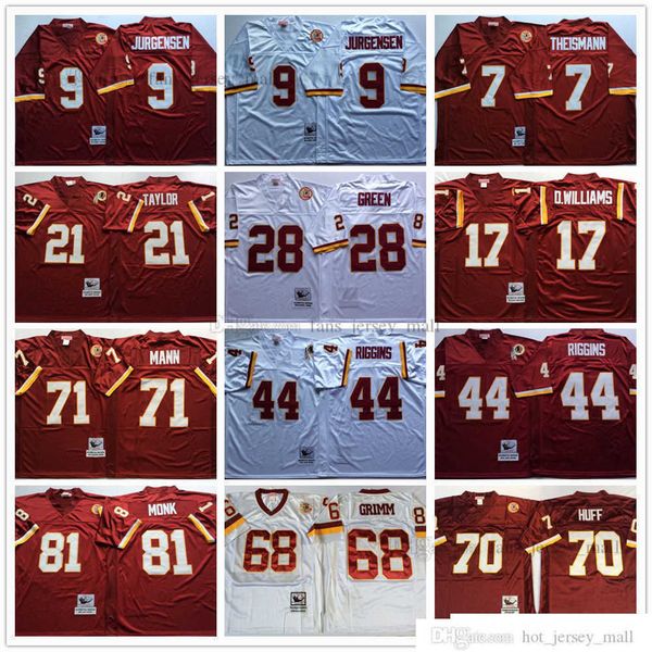 ncaa football art 81 monk jersey 9 jurgensen 7 theismann 44 john riggins 28 darrell green 68 russ grimm man vintage jersey mitchell&ness, Black;red
ncaa football art 81 monk jersey 9 jurgensen 7 theismann 44 john riggins 28 darrell green 68 russ grimm man vintage jersey mitchell&ness, Black;red