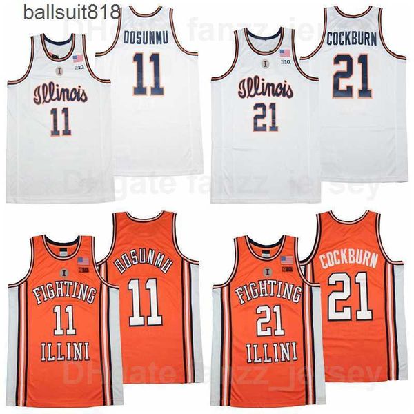 illinois fighting illini college 11 ayo dosunmu jersey 21 kofi cockburn university basketball team orange color white breathable shirt, Black
illinois fighting illini college 11 ayo dosunmu jersey 21 kofi cockburn university basketball team orange color white breathable shirt, Black