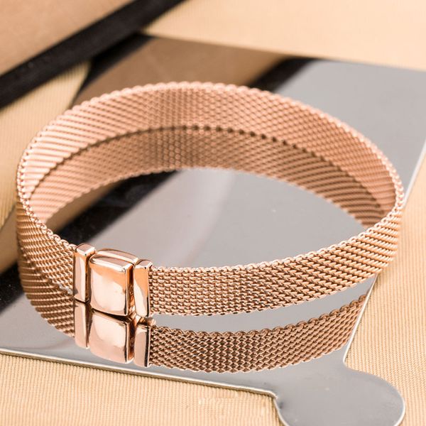 rose gold plated reflexions mesh bracelet only fits for european pandora reflexions charms and beads, Golden;silver
rose gold plated reflexions mesh bracelet only fits for european pandora reflexions charms and beads, Golden;silver