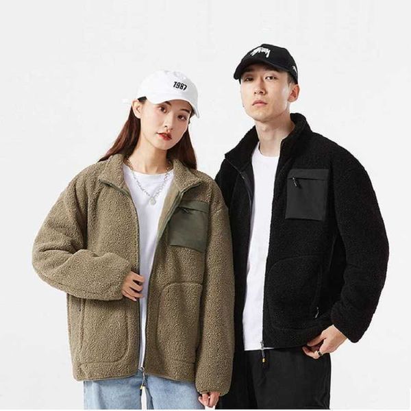 winter couple style fleece jacket polar long sleeve stand collar thick casual fashion men, Black;brown
winter couple style fleece jacket polar long sleeve stand collar thick casual fashion men, Black;brown