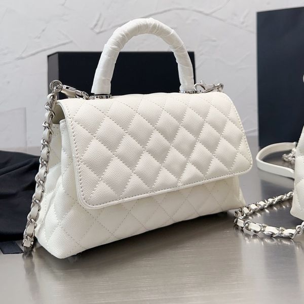 mini co handle caviar totes bag black white calfskin quilted silver metal hardware leather chain classic crossbody purses designer multi poc
mini co handle caviar totes bag black white calfskin quilted silver metal hardware leather chain classic crossbody purses designer multi poc