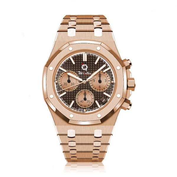 men's automatic mechanical watch requin oo15202 gold stainless steel case royal brown six hands multifunction calendar dial f2324, Slivery;brown
men's automatic mechanical watch requin oo15202 gold stainless steel case royal brown six hands multifunction calendar dial f2324, Slivery;brown