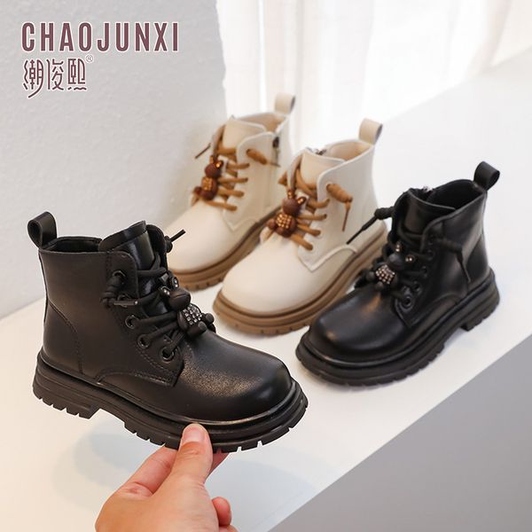 girls' martin boots new autumn and winter thickened children' leather shoes fashion british style ankle boots, Black;grey
girls' martin boots new autumn and winter thickened children' leather shoes fashion british style ankle boots, Black;grey