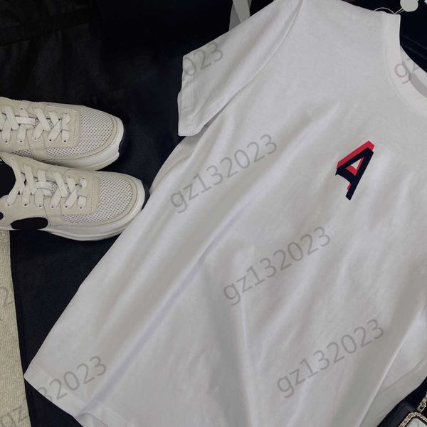 womens clothes t-shirts designer colour letter printing crewneck short-sleeved t-shirt pure cotton fabric comfort joker shirt fashion simple, White
womens clothes t-shirts designer colour letter printing crewneck short-sleeved t-shirt pure cotton fabric comfort joker shirt fashion simple, White