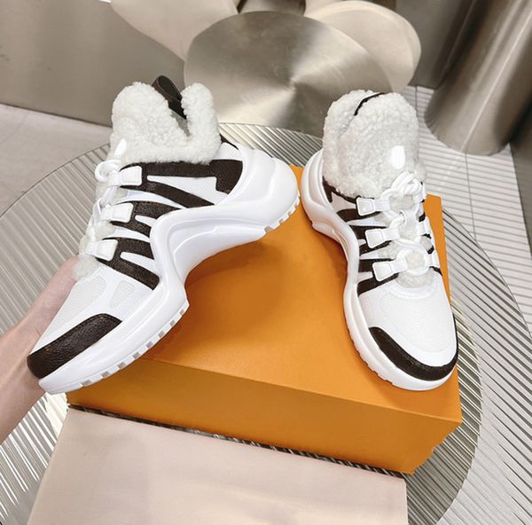 stylish women casual shoes archlight winter fluffy velvet calf leather mesh bow laces bouncy outsole sneaker designer luxurys fashion ladies, Black
stylish women casual shoes archlight winter fluffy velvet calf leather mesh bow laces bouncy outsole sneaker designer luxurys fashion ladies, Black