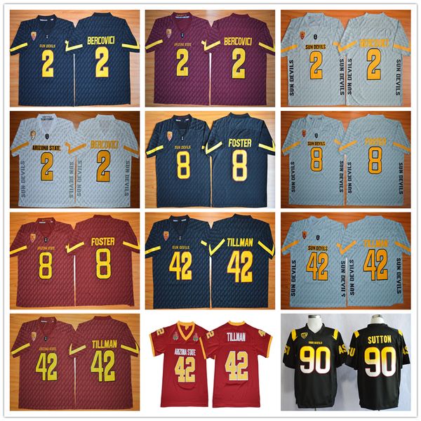 ncaa arizona state sun devils college football jerseys 2 mike bercovici 8 d.j. foster 42 pat tillman 90 will sutton, Black
ncaa arizona state sun devils college football jerseys 2 mike bercovici 8 d.j. foster 42 pat tillman 90 will sutton, Black