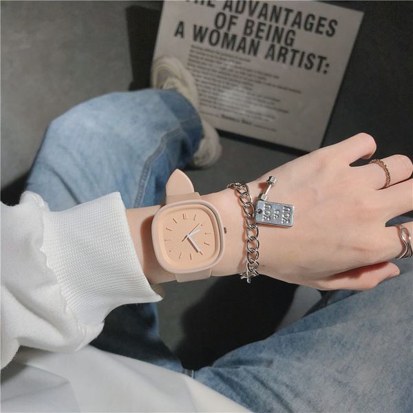 hbp ladies watch fashion candy color strap designer square dial casual wristwatch fashion birthday gift montres de luxe, Slivery;brown
hbp ladies watch fashion candy color strap designer square dial casual wristwatch fashion birthday gift montres de luxe, Slivery;brown