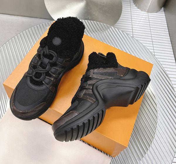 2023 women casual shoes archlight winter fluffy velvet calf leather mesh bow laces bouncy outsole sneaker designer luxurys fashion ladies sp, Black
2023 women casual shoes archlight winter fluffy velvet calf leather mesh bow laces bouncy outsole sneaker designer luxurys fashion ladies sp, Black